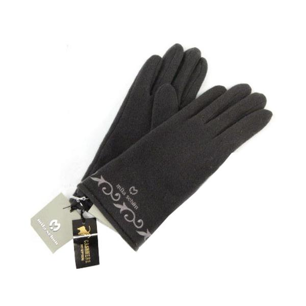 新品未使用　ヴィンテージ　ミラショーン　ペッカリー　手袋　24 未使用品 ミラショーン mila schon カシミヤ手袋 グローブ ハイゲージ