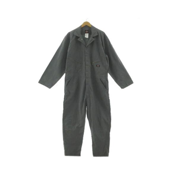 ディッキーズ Dickies カバーオール ツナギ オールインワン ロゴ コットン混 グレー XL メンズ【ブランド】ディッキーズ Dickies【表記サイズ】XL【実寸サイズ】ジャケット 肩幅：約53cm　ジャケット 身幅：約62cm　ジ...
