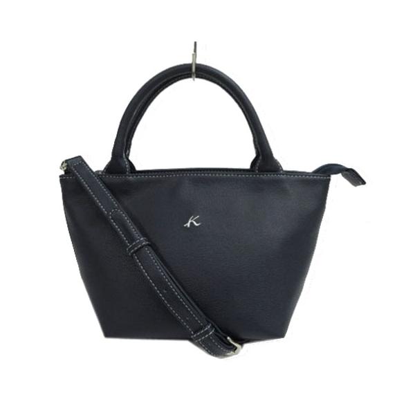 【美品】Kitamura キタムラ ビジネスバッグ 鍵付き ロゴ型押し ネイビー 美品】Kitamura キタムラ ビジネスバッグ 鍵付き ロゴ型押し