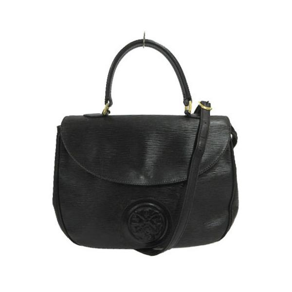 【中古】フェンディ FENDI 希少 ヤヌス神 エピレザー ハンドバッグ ショルダーバッグ 625 ブラック 黒 レディース FENDI（フェンディ） 希少 ヤヌス神 エピレザー ハンドバッグ