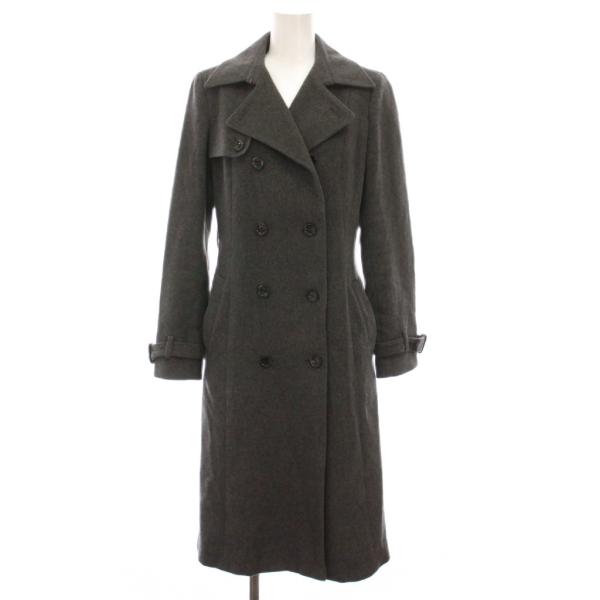アナイ ANAYI カシミヤコート ロング アウター 36 グレー 17627-13-91