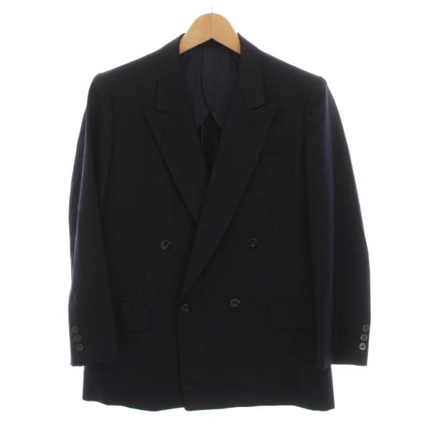 ランバン LANVIN ダブル テーラードジャケット ブレザー 背抜き