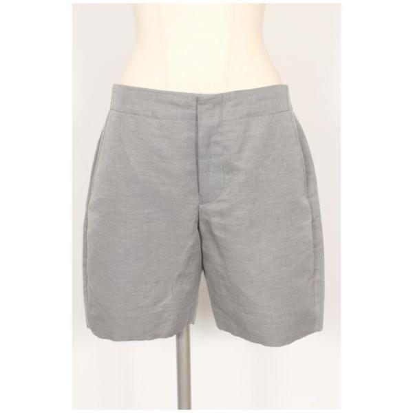 ドゥロワー Drawer パンツ ショート ハーフ リネン 魅入ら 36 グレー  
