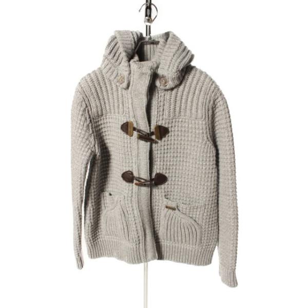 BARK（バーク） コート ダッフル ニット トグルボタン フード S グレー