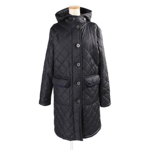 マッキントッシュ MACKINTOSH コート キルティング フード 36 紺