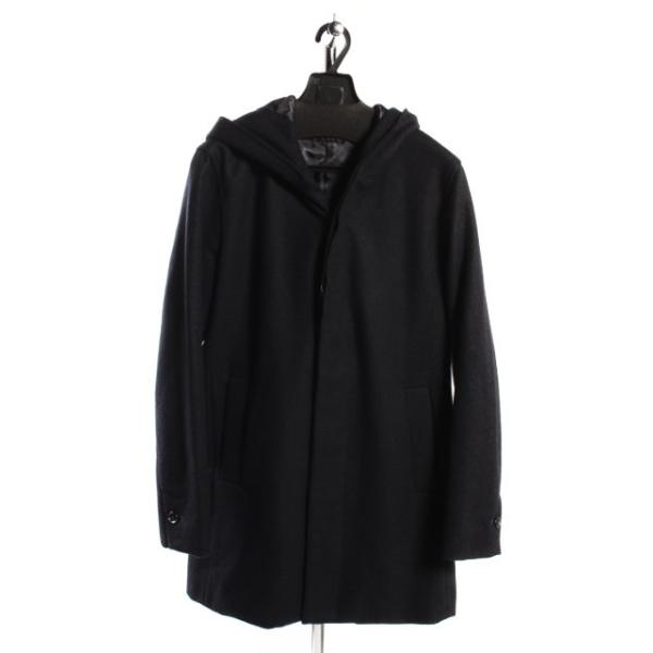 junhashimoto ジュンハシモト フードモッズコート ウール WRAP COAT -WOOL MELTON- | junhashimoto（ジュンハシモト