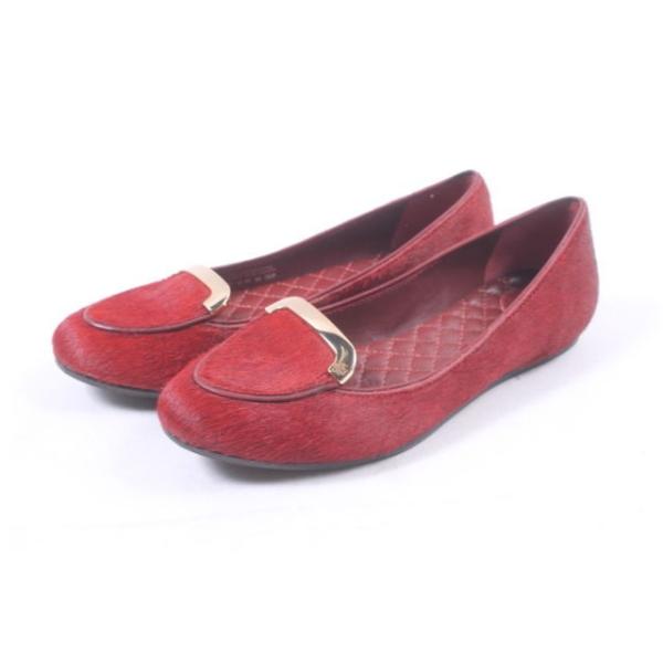 美品✨TORY BURCH トリーバーチ 7M ハラコ フラットシューズ vectorpremium_164-401903174535