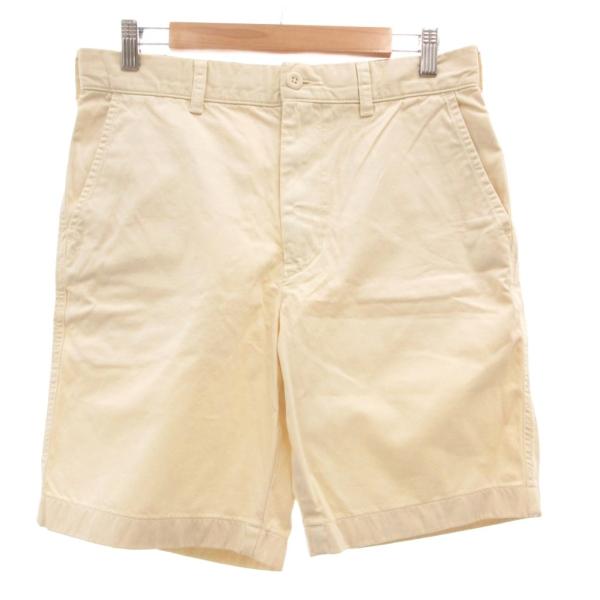 未使用品 ユニクロ UNIQLO チノショーツ ショートパンツ S 白 ホワイト ハーフ丈 コットン /NU ■ECF003 メンズ