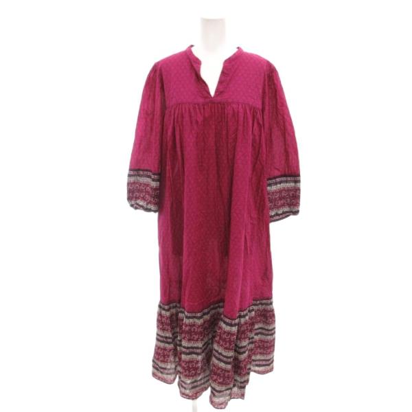 ヤンチェオンテンバール 未使用品 ANNA SUI ワンピース ユニクロ（UNIQLO） ×アナスイ ANNA SUI ワンピース L 紫 パープル