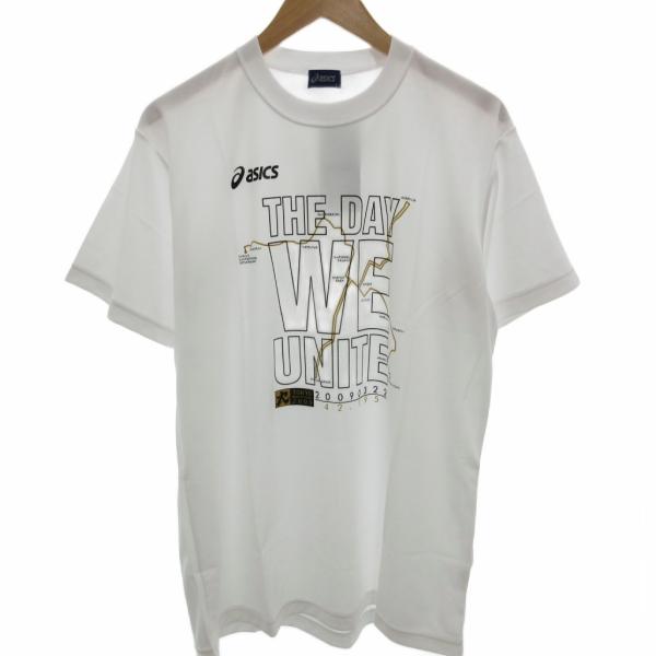 東京マラソン　Tシャツ　M ASICS（アシックス） 東京マラソン2009年参加記念Tシャツ 0 白