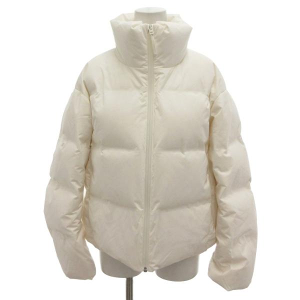 【極美品】UNIQLO ダウンコート 白 S フォックス風ファー ユニクロ（UNIQLO） 美品 ダウンジャケット M 白 ホワイト ハイネック