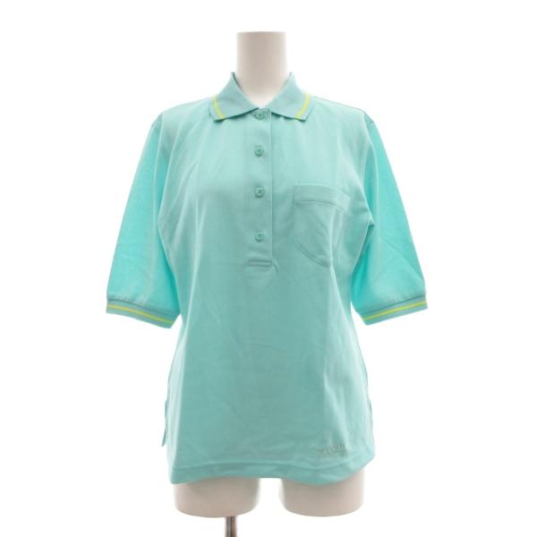 【極美品】レオナール　長袖ポロシャツ　サイズL 緑色　魚柄　フィッシュ　556 レオナールスポーツ LEONARD SPORT ポロシャツ 半袖 胸ポケット 40