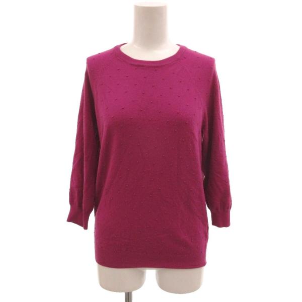 マークバイマークジェイコブス MARC by MARC JACOBS 美品 ニット セーター 長袖 XS クルーネック 紫 パープル /KB ■ECF006 レディース