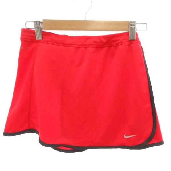 ナイキ NIKE 美品 スポーツスカート ランニング ロゴ M 赤 レッド /OB レディース