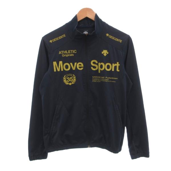デサント DESCENTE トラックジャケット ジャージ ロゴ ジップアップ M