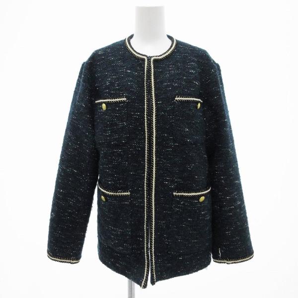 オペークドットクリップ OPAQUE.CLIP ノーカラージャケット ツイード