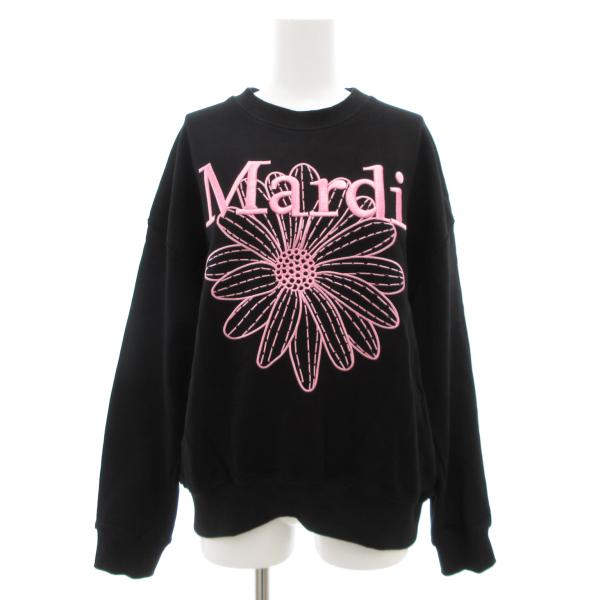 Mardi Mercredi 黒スウェット Mardi Mercredi マルディメクルディ スウェット SWEATSHIRT