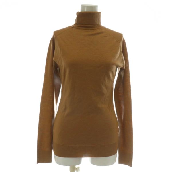 【中古】ジョンスメドレー ニット セーター 長袖 タートルネック ウール S 茶 ブラウン 未使用品 ジョンスメドレー JOHN SMEDLEY ニット セーター ウール 長袖