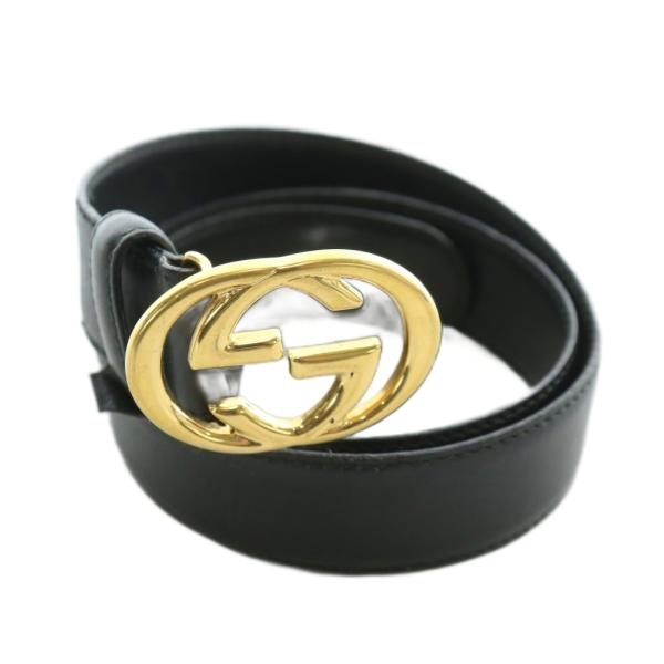 GUCCI　オールド　グッチ　GGロゴ　バックル　ゴールド　ヴィンテージ GUCCI グッチ オールドグッチ ヴィンテージ ベルト レザー