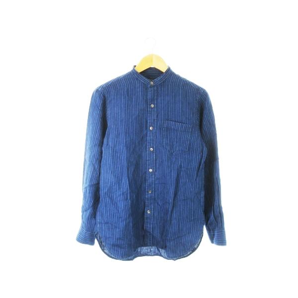 ポロ ラルフローレン POLO RALPH LAUREN バンドカラーシャツ 長袖 麻 