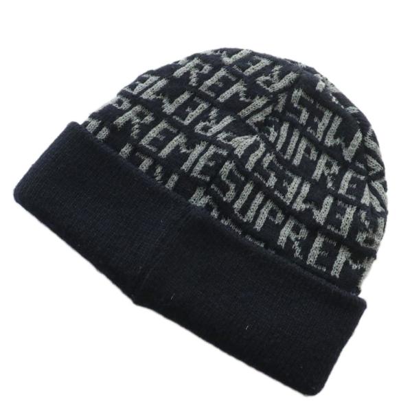 Supreme グラフィックニット帽 黒 Supreme シュプリーム 2022AW Capital Beanie キャピタル