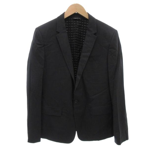 【中古】未使用品 ドルチェ&ガッバーナ タグ付き martini テーラードジャケット ブレザー 1つボタン シルク 48 黒 DOLCE&GABBANA（ドルチェ & ガッバーナ） 未使用品 タグ付き martini
