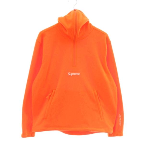 【中古】SUPREME 24AW Polartec Facemask Half Zip Hooded Sweatshirt フリースジャケット パーカー 長袖 S オレンジ Supreme（シュプリーム） SUPREME 24AW Polartec Facemask Half Zip