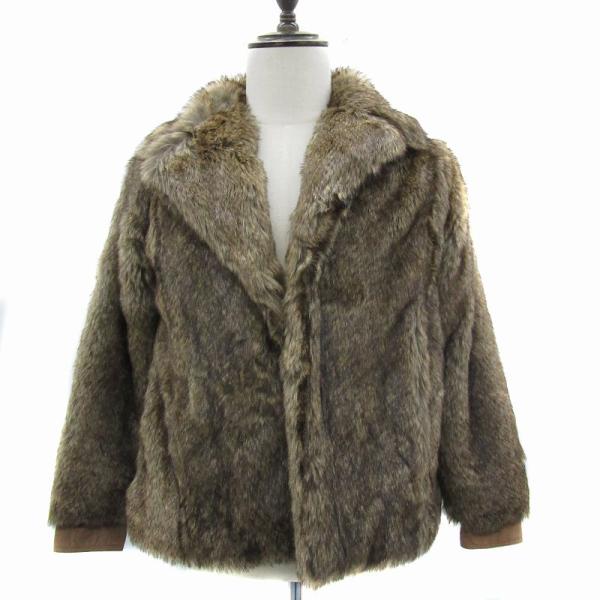 DIESEL（ディーゼル） フェイクファージャケット ミドル丈 オープン