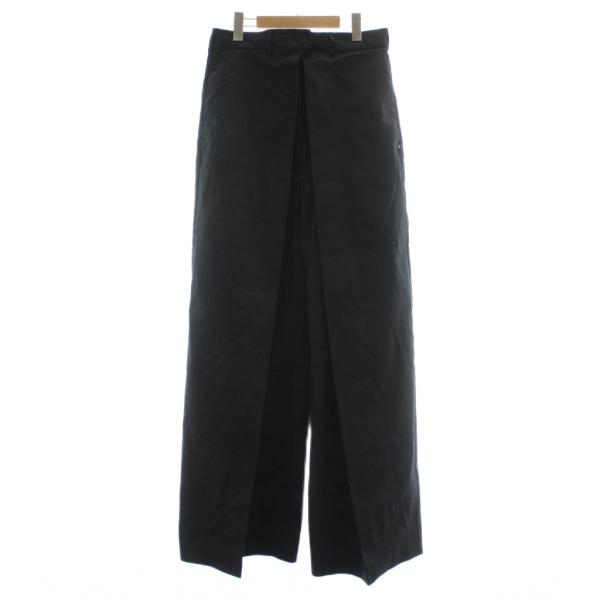 【中古】マックスマーラ SPORTMAX CODE パンツ ストレート 変形 ジップフライ オーバーサイズ 46 L 黒 スポーツマックスコード マックスマーラ SPORTMAX CODE パンツ