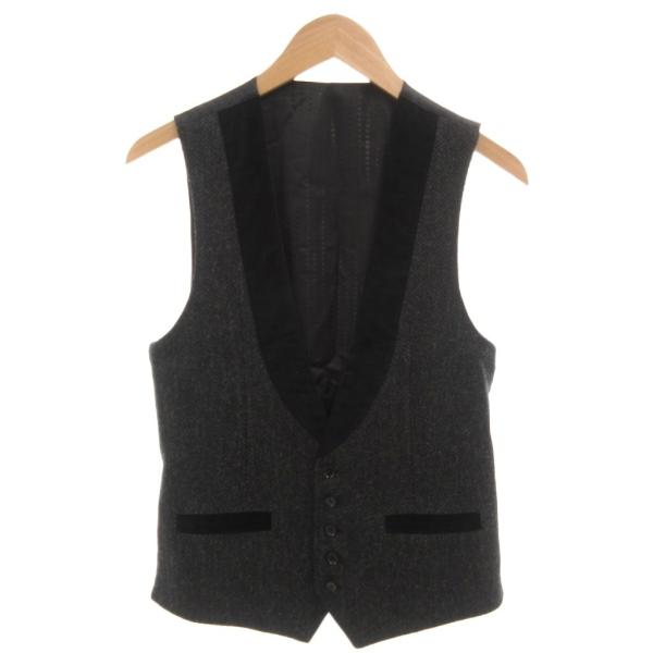 【激レア】イタリア製 ドルチェアンドガッバーナ ベスト ジレ 裏地背面シャドー DOLCE&GABBANA（ドルチェ & ガッバーナ） ドルガバ ベスト ジレ ウール