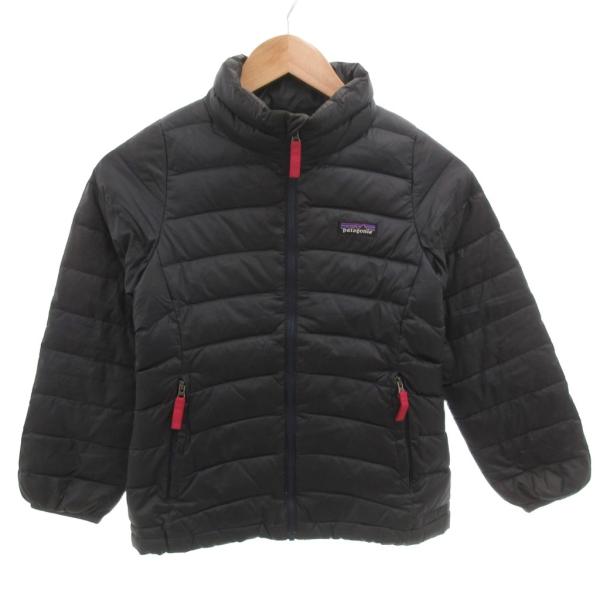 パタゴニア Patagonia ダウンジャケット ブルゾン ロゴ S 紺 ネイビー