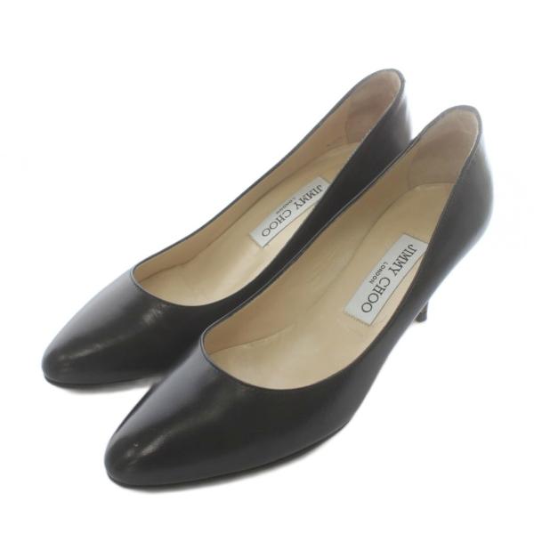 ジミーチュウ JIMMY CHOO パンプス レザー アーモンドトゥ ハイヒール