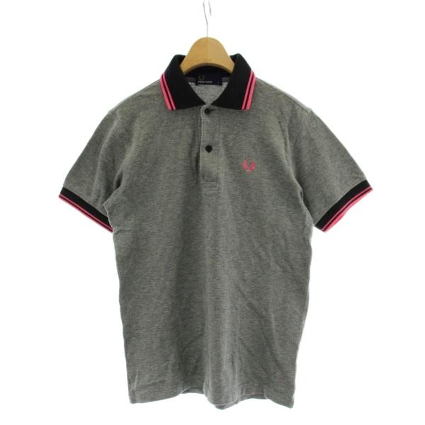 FRED PERRY（フレッドペリー） ポロシャツ S 黒 ブラック ピンク 半袖