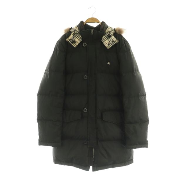 バーバリーブラックレーベル 裏地チェック コート L BURBERRY BLACK LABEL（バーバリーブラックレーベル） ダウンコート