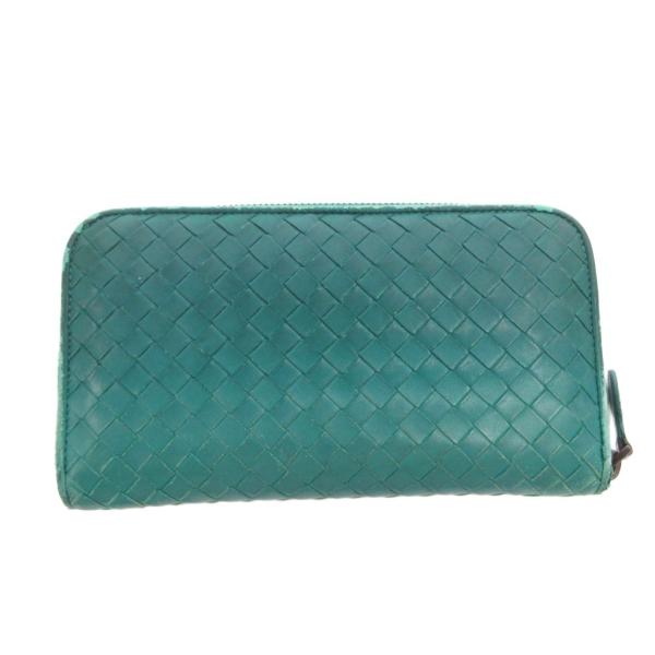専用◆正規品◆現行近ボッティガヴェネタイントレチャート 長財布グリーンカラー BOTTEGA VENETA（ボッテガ・ヴェネタ） 長財布 ウォレット イントレ