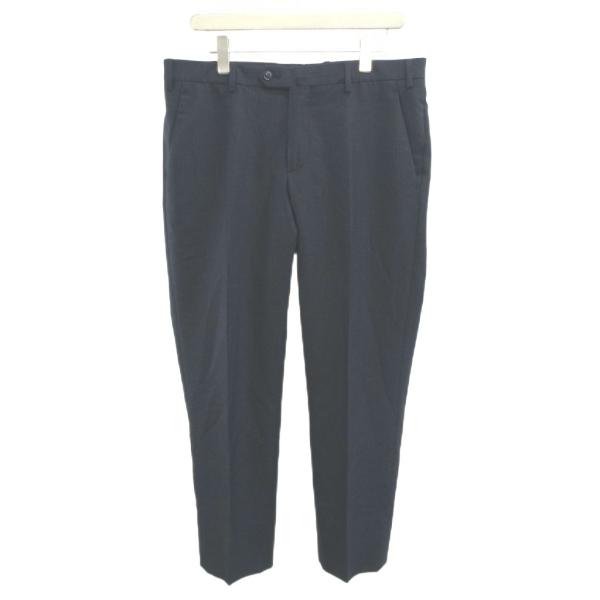 ジョルジオアルマーニ スラックスパンツ 薄手 ロゴ 総柄 近年モデル 48R 紺 ジョルジオアルマーニ GIORGIO ARMANI 近年モデル スラックスパンツ