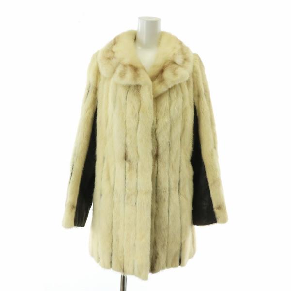 ノーブランド ファーコート アウター 毛皮 ミンク レザー