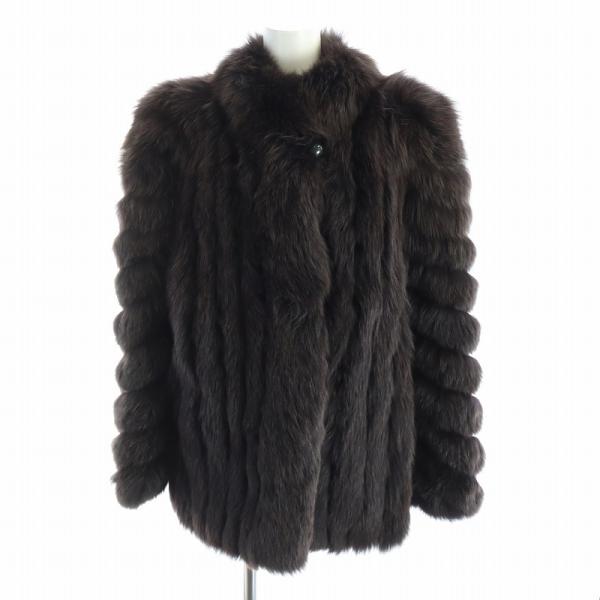 Malvoisie マルヴォワジー フォックスファー コート 毛皮 ボリューム