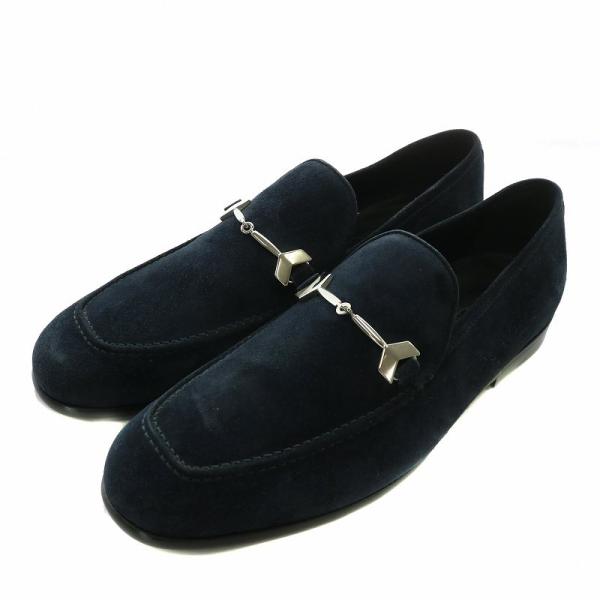 ジミーチュウ　フラット　ロイヤルブルー　スエード　約23cm ジミーチュウフラットロイヤルブルースエード約23cm