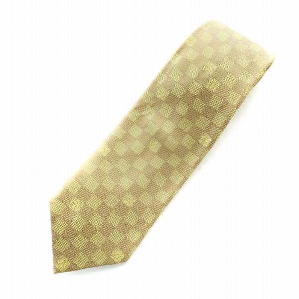 LOUIS VUITTON（ルイ・ヴィトン） ネクタイ ワイドタイ ダミエ ロゴ 絹