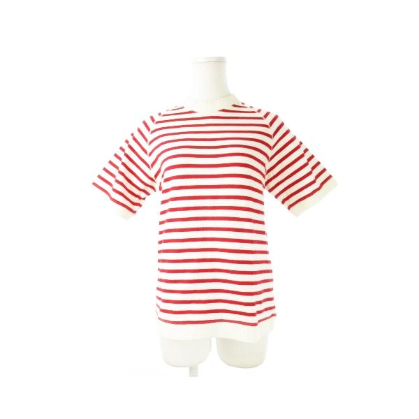 EVISU エヴィス Tシャツ クルーネック 半袖 バスクシャツ リブ