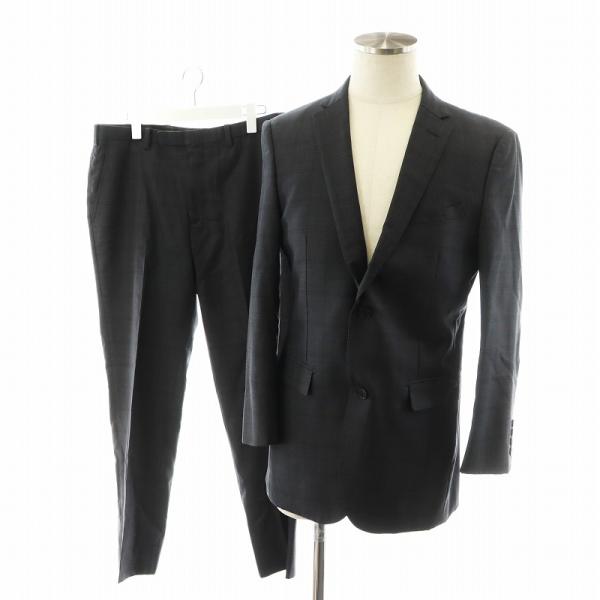 【中古】バーバリーブラックレーベル スーツ セットアップ 上下 テーラードジャケット 94-78-175 グレー ■GY17 ■MT BURBERRY BLACK LABEL（バーバリーブラックレーベル） スーツ