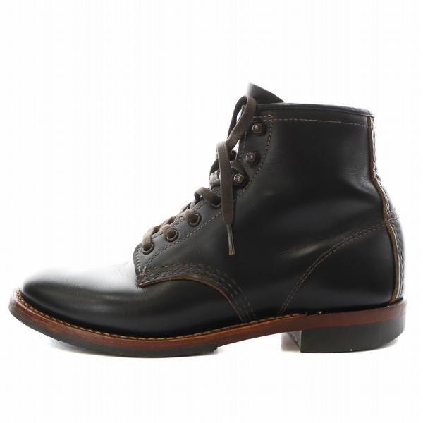レッドウィング　レザー レースアップブーツ US 10.5 黒 RED WING SHOES（レッドウィング） REDWING ベックマン フラット