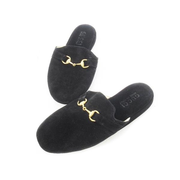 GUCCI（グッチ） スリッパ ルームシューズ フラットシューズ スエード