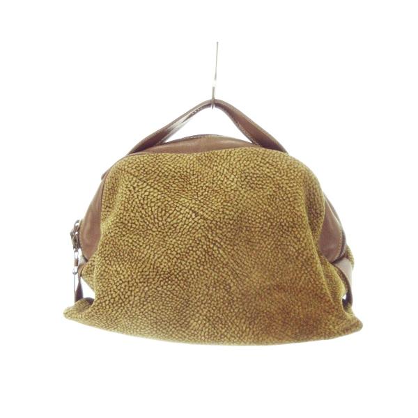ボルボネーゼ BORBONESE PATENTED redwall ハンドバッグ ミニバッグ