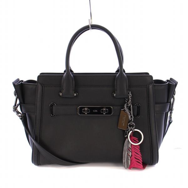 COACH コーチ 2WAY ハンドバッグ ショルダーバッグ レザー ロゴ
