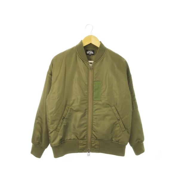 MA-1 ビームス/BEAMS カーキ L BEAMS（ビームス） BEAMS MA-1 フライトジャケット ブルゾン 中綿