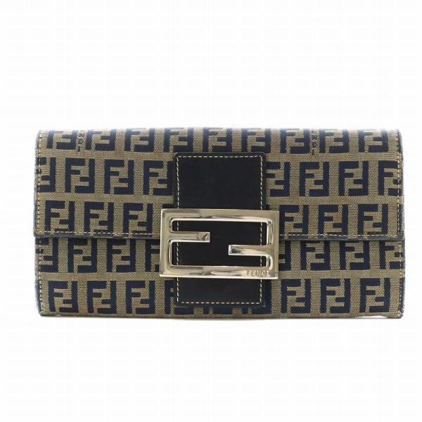 FENDI フェンディ ズッキーノ マンマ 長財布 二つ折り 小銭入れ