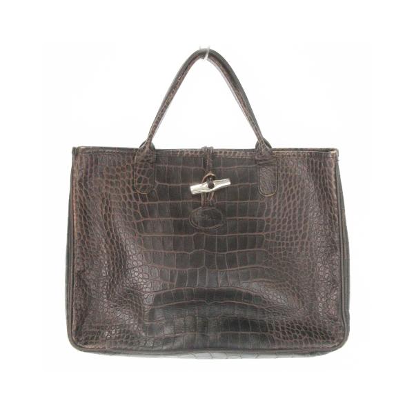 LONGCHAMP（ロンシャン） ロゾ ハンドバッグ トートバッグ クロコ型