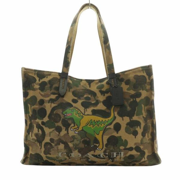 コーチ　COACH ボディバッグ　レキシー　コラボ　恐竜　CF078 COACH コーチ 恐竜 レキシー ラメ ブラック レザー ボディバッグ